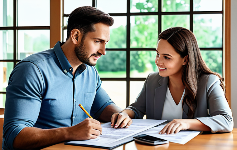 Investment for Tax Exemption**
A family-friendly scene depicting a modest, fully clothed couple reviewing property documents at a table. In the background, a newly constructed home is visible through a large window. Safe for work, appropriate content, perfect anatomy, correct proportions, professional illustration showcasing smart tax planning, modest clothing.
**
