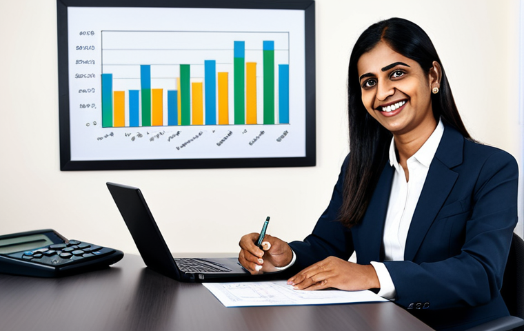 세금 계획을 위한 재무 상담의 중요성 - **Image Prompt:** "A smiling, professional financial advisor, fully clothed in appropriate business ...